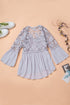 Crochet Lace Button Top
